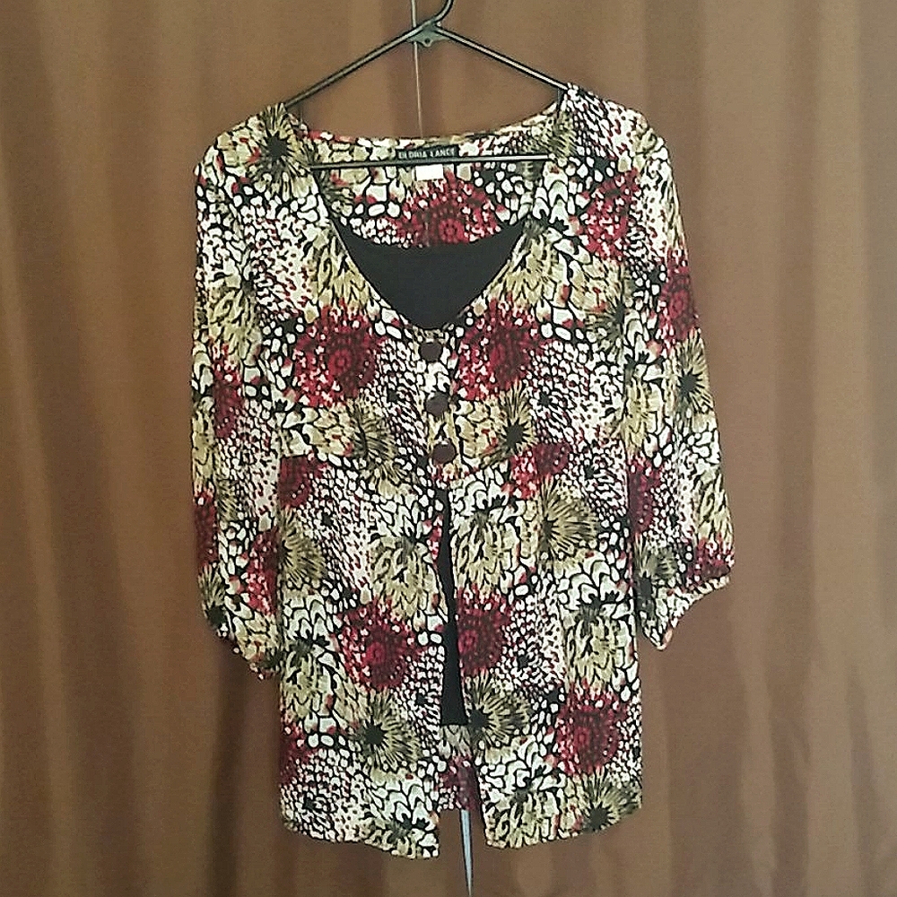 Women's double layered blouse